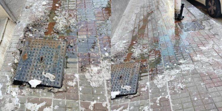 Cagliari, in via Donizetti si cammina tra i liquami fognari: “Nessuno interviene”