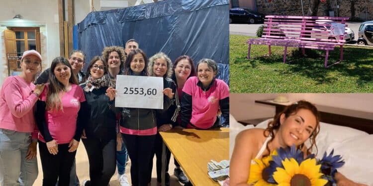 Serrenti, solidarietà per la concittadina morta di tumore: una passeggiata in rosa e oltre duemila euro raccolti