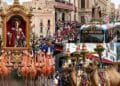 Sant’Efisio senza buoi, impazza l’ironia sui social: dai famosi cammelli di Ovodda ai fenicotteri rosa che trainano il cocchio