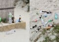Spiagge prese d’assalto dai vandali e montagne di bottiglie tra la candida sabbia di Calasetta, la rabbia del Comune: “Non è una discarica”