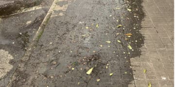 Cagliari, perdita d’acqua da mesi in via Businco: “Abbiamo segnalato più volte la situazione ma tutto tace” (VIDEO)