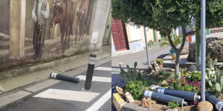 San Sperate, atti di vandalismo ai danni dei dissuasori di sosta: “Comportamenti che colpiscono il patrimonio comune”