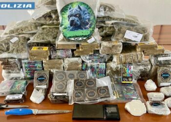 Cagliari, 11 kg di droga destinati alla movida della Marina sequestrati dalla polizia: arrestati due giovani