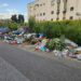 Disastro a Cagliari, cumuli di rifiuti in via del Lentisco a Pirri