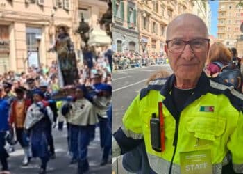 Paolo, 81 anni, di Assemini, volontario per Sant’Efisio: “È il nostro patrono, da due anni sono qui per la grande festa”