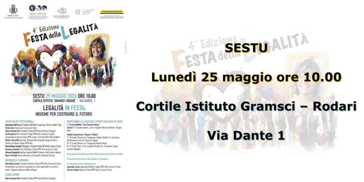Sestu, al via la quarta edizione della Festa della Legalità