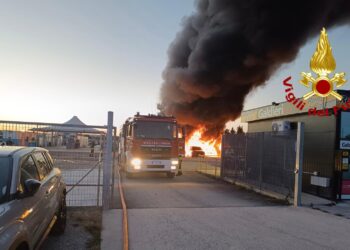 Fiamme nei pressi dell’aeroporto di Alghero, distrutte 80 auto in un parcheggio
