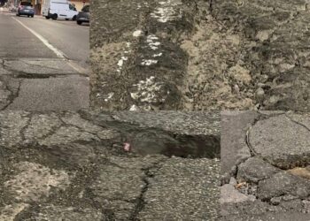 Cagliari, disastro strade: viale Sant’Avendrace sembra bombardata, slalom fra buche e fossi