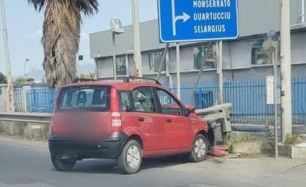 Auto si schianta contro un muro, traffico in tilt da via Mercalli sino all’Asse Mediano
