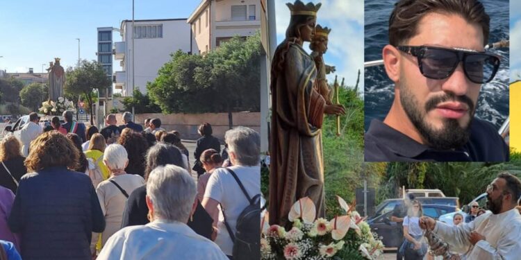 Monserrato, una messa per Maria Ausiliatrice nella piazza dove Leonardo Mocci è stato brutalmente assassinato