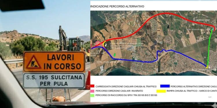 La Ss 195 cambia ancora: stop alla nuova 4 corsie per lavori di pavimentazione stradale