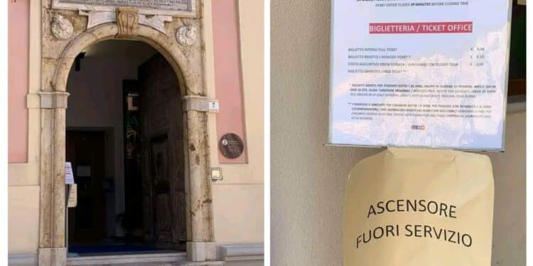 Cagliari, la denuncia di una mamma: “Musei e mostre inaccessibili per mia figlia in carrozzina”