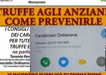 Dolianova, tentata truffa telefonica con il numero dei carabinieri sul display: “Volevano un bonifico sul conto”