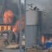 Carbonia, pomeriggio di fuoco in via Roma, in fiamme una catasta di pedane posizionate fuori da un polo commerciale