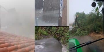 Violento temporale a Mandas e Senorbì, il maltempo si scatena durante l’allerta rossa per caldo