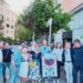 Cagliari, flash mob in via Pergolesi contro il progetto delle piste ciclabili: “Più persone qui che su quelle corsie” (VIDEO)