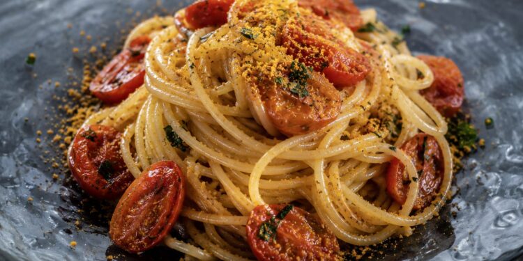 La cultura nel piatto: Spaghetti con Pomodorini e Bottarga