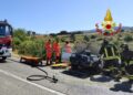 Scontro frontale fra due auto sulla SP12: 3 feriti
