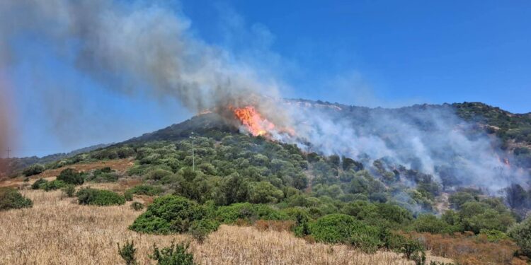 Brucia ancora la Sardegna: vasti incendi a Teulada, Macomer e Arzana, in azione canadair, elicotteri e decine di squadre