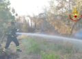 Capoterra, vasto incendio in località “Pisighittu”: le fiamme lambiscono alcune abitazioni