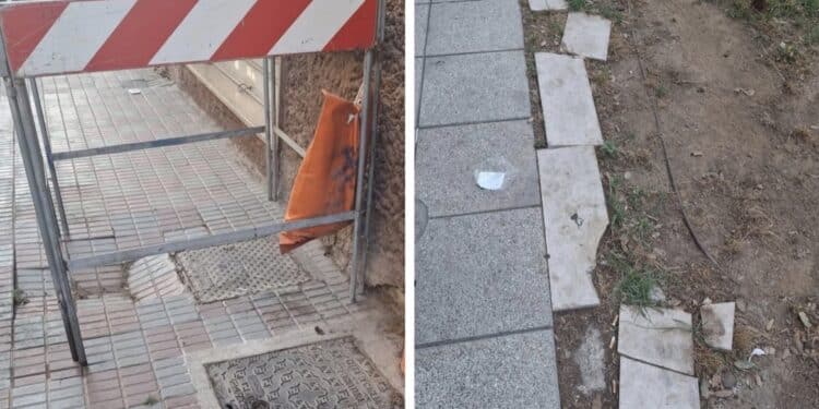Cagliari, strade e marciapiedi disastro: passeggiare in via Dante e via Donizetti è un’impresa