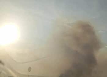 Vasto incendio lungo la 131, vigili del fuoco in azione