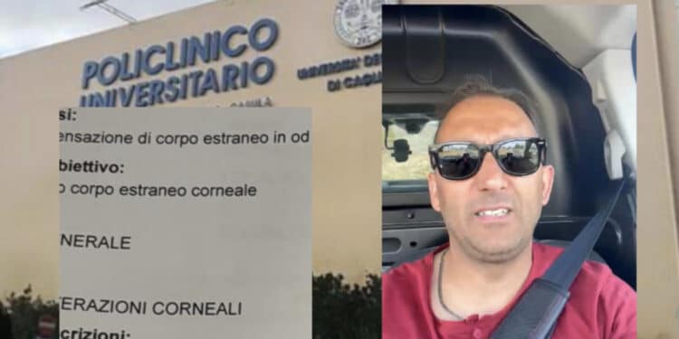 Monserrato, dopo due giorni di agonia è terminato il calvario di Emanuele Scalas: rimossa la scheggia di ferro dalla cornea