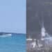 Porto Pino, festa in spiaggia dopo lo sbarco di un gruppo di migranti tra i bagnanti: razzi sparati in aria e fumogeni