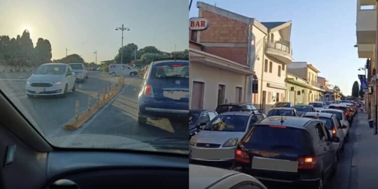 Sinnai e Maracalagonis in ostaggio del cantiere Tyrrhenian Link: strade devastate, semafori lumaca e code chilometriche