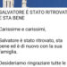 Cagliari, fine della paura per Salvatore: è stato ritrovato e sta bene