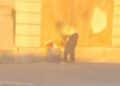 Cagliari, in viale la Plaia c’è chi fruga tra i rifiuti per cercare qualcosa da prendere o da mangiare (VIDEO)