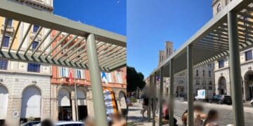 Cagliari, le nuove pensiline di via Roma “sono belle ma non proteggono dal sole e dalla pioggia”