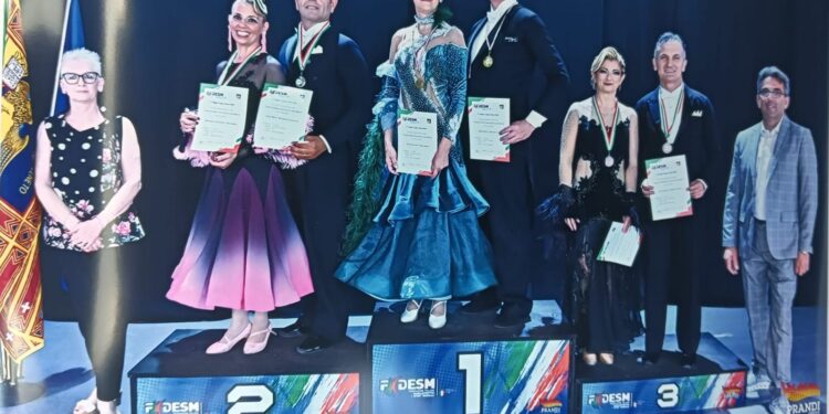 Quartu, la passione che unisce nella vita e nel ballo: Pietro Bodano e Giuseppina Catania sul podio in Coppa Italia
