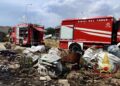 Sanluri, incendio in un deposito edile nella zona industriale: fiamme alte, momenti di paura