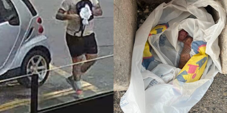 Cagliari, orrore davanti a un ristorante: un gattino chiuso dentro un sacco di plastica