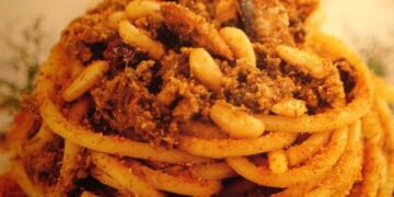 La cultura nel piatto, bucatini con le sarde