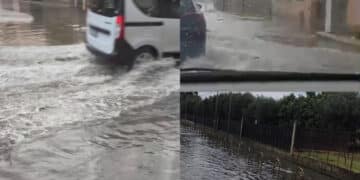 Bomba d’acqua nel cagliaritano e nel Medio Campidano: da Serramanna a Sestu gli acquazzoni mandano la viabilità in tilt (VIDEO)