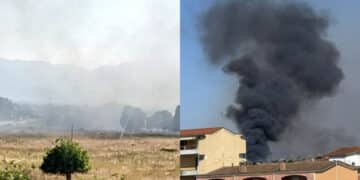 La Sardegna brucia ancora: incendi da Assemini a Sestu