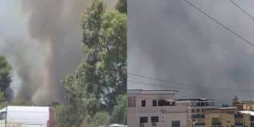 Inferno di fuoco alle porte di Cagliari: chiusa la statale 387, il fumo ha avvolto Monserrato, Pirri e Selargius