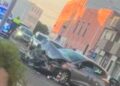 Cagliari, terribile schianto in via Bacaredda: auto distrutta e traffico in tilt