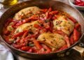 La cultura nel piatto, pollo con peperoni