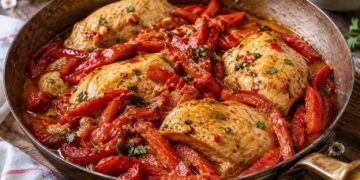 La cultura nel piatto, pollo con peperoni