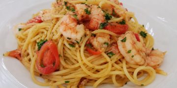 La cultura nel piatto, spaghetti con gamberi di Villasimius