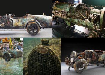 Una Bugatti sportiva del 1925 dopo settant’anni viene ripescata dal fondo di un lago e venduta all’ asta