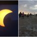 Eclissi di Sole a Cagliari: l’abbraccio tra Luna e Sole incanta il colle di San Michele, centinaia di cagliaritani col naso all’insù