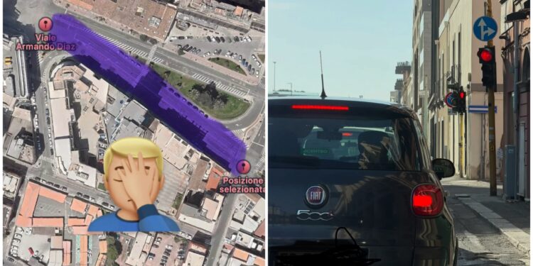 Viabilità a Cagliari, una gestione cervellotica: “Guardate quel semaforo inutile in viale Diaz…”