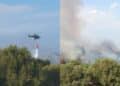 Vasto incendio a Capoterra, le fiamme lambiscono l’Rsa di via Lombardia