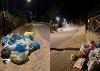 Domus de Maria, cumuli di rifiuti abbandonati a bordo strada
