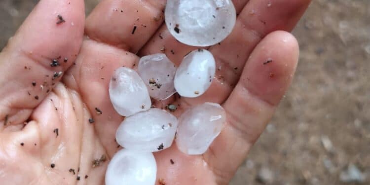 Sardegna divisa in due: al sud si boccheggia, al nord arriva la tempesta di grandine