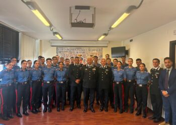 Cagliari, arrivati 24 Carabinieri Allievi Marescialli per il potenziamento estivo dei presidi dell’Arma